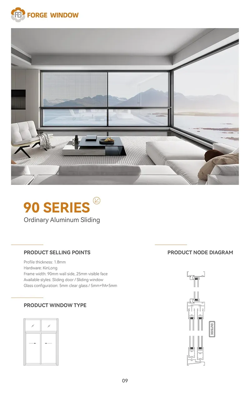 90 SERIES Ordinary Aluminum Sliding