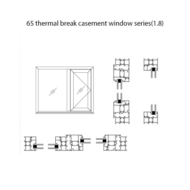 65 SERIES of Thermal Break CasementWindows(1.8mm) view 2