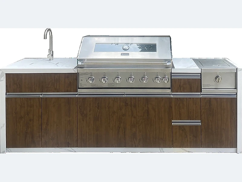 2600mm Huanghuali Wood Outdoor Kitchen A316S-26S