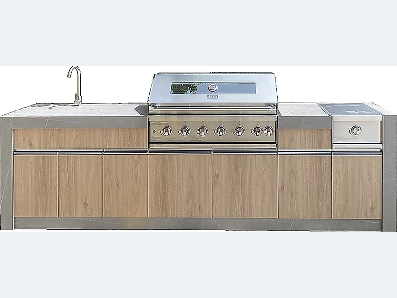 3000mm Champs Wood Outdoor Kitchen A316S-30S