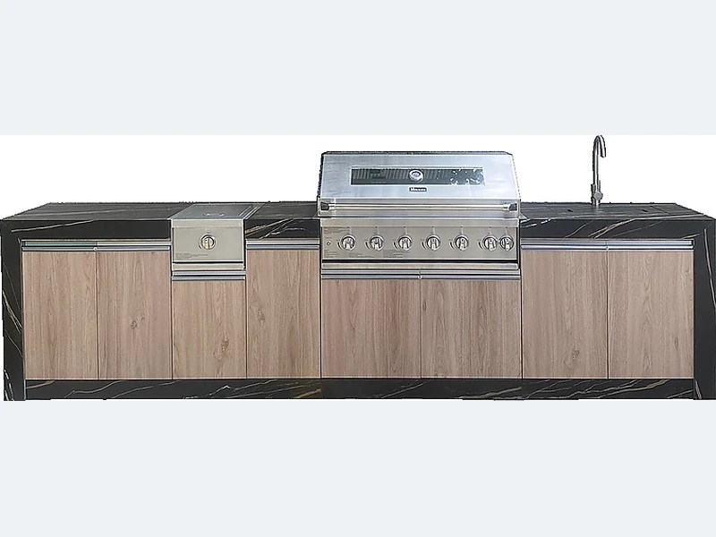 3500mm Champs Wood Outdoor Kitchen A316S-35S