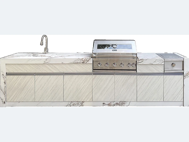 3500mm Light-Luxury Stone Outdoor Kitchen A315S-35S product image