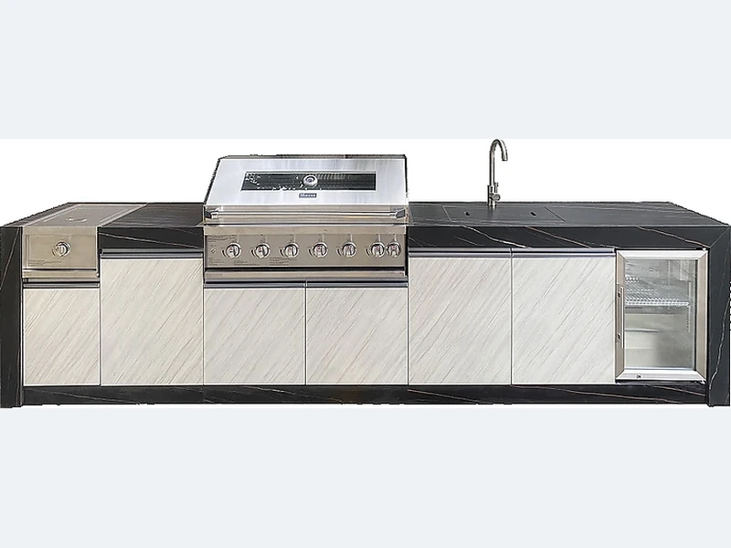 3500mm Light-Luxury Stone Outdoor Kitchen A316S-35S