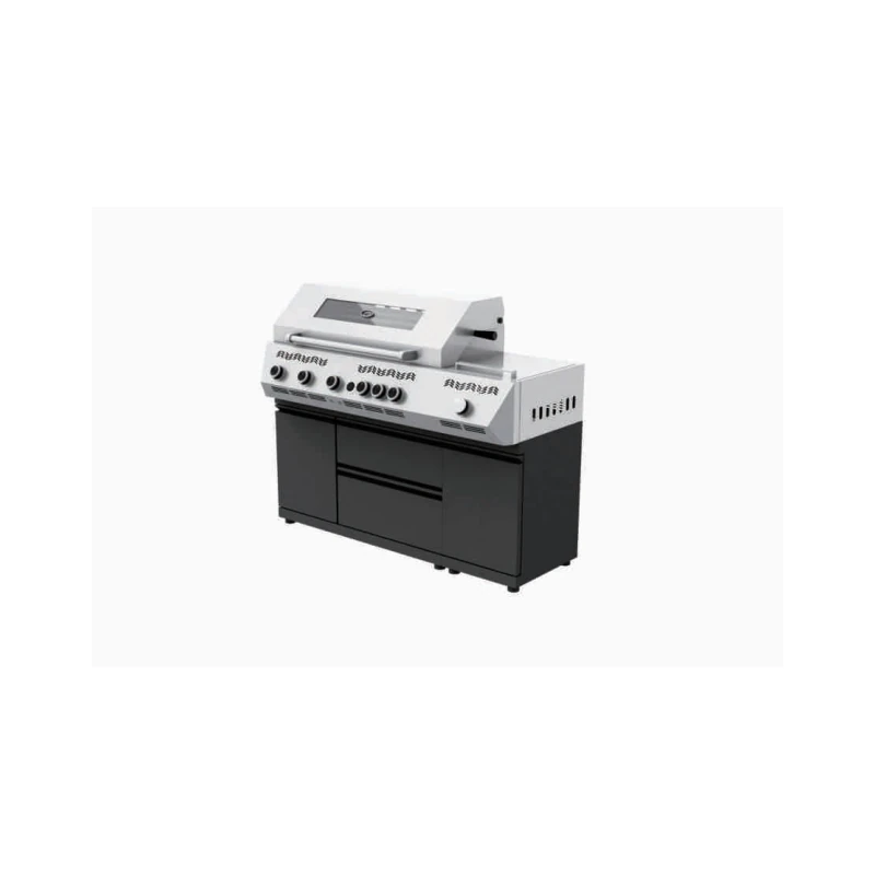 5-Burner Stainless Steel BBQ Grill Cabinet GP-GVC5T
