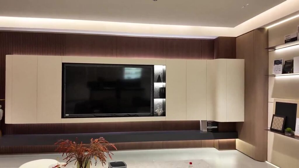 Integrated TV Wall Storage