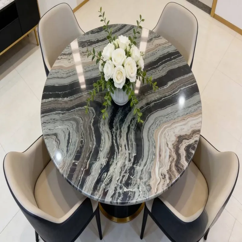 Silver Gray Natural Luxury Stone Slab FW-LS-036 view 4