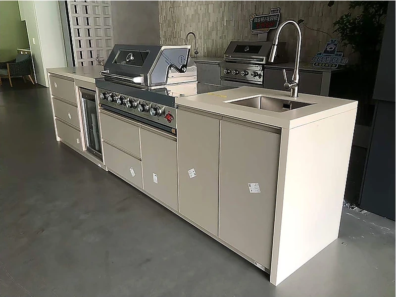 Stainless Steel Outdoor Kitchen Island with Sink