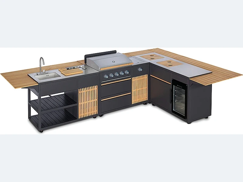 How do I design an outdoor kitchen?