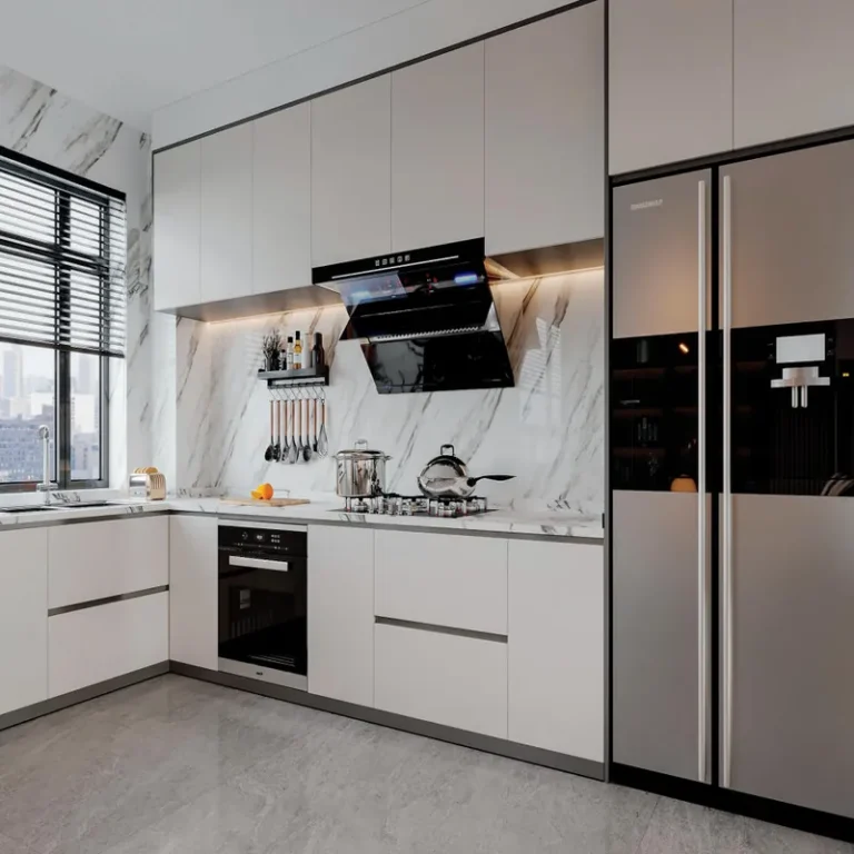 Stainless Steel Cabinet Fronts: Finish and Detail