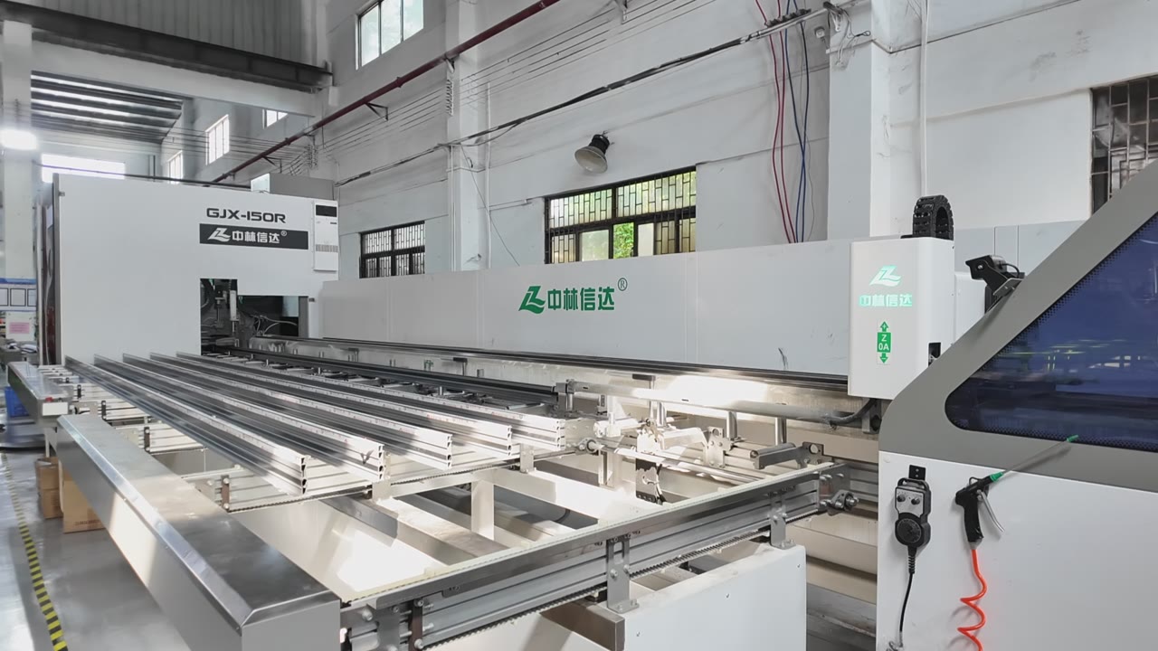 Aluminum Window Profile Cutting and Feeding Line video thumbnail