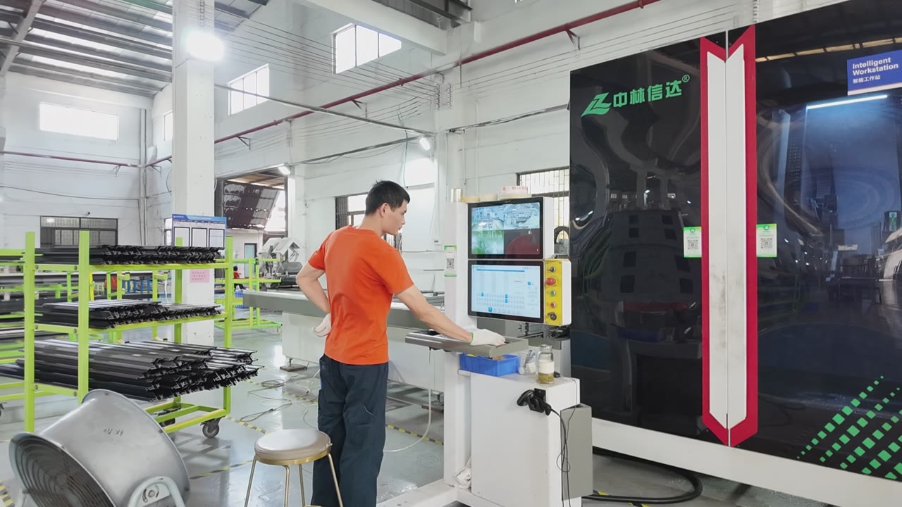 CNC Window Frame Processing with Digital Controls video thumbnail