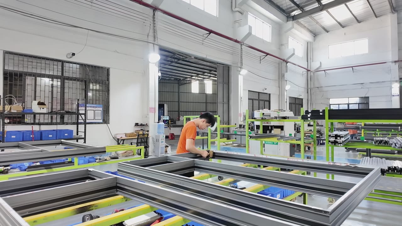 Large-Scale Aluminum Window Production Workshop video thumbnail