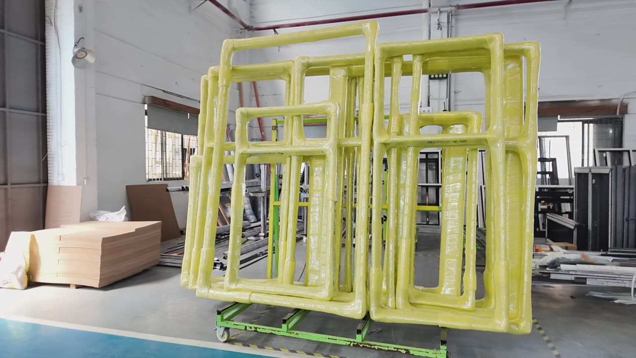 Mobile Racks for Aluminum Window Frame Handling video thumbnail