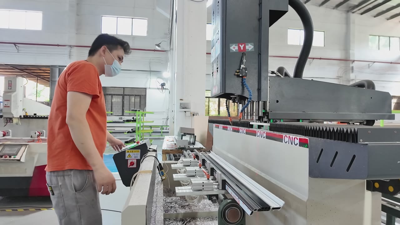 Cutting Aluminum Profiles for Window Fabrication video thumbnail