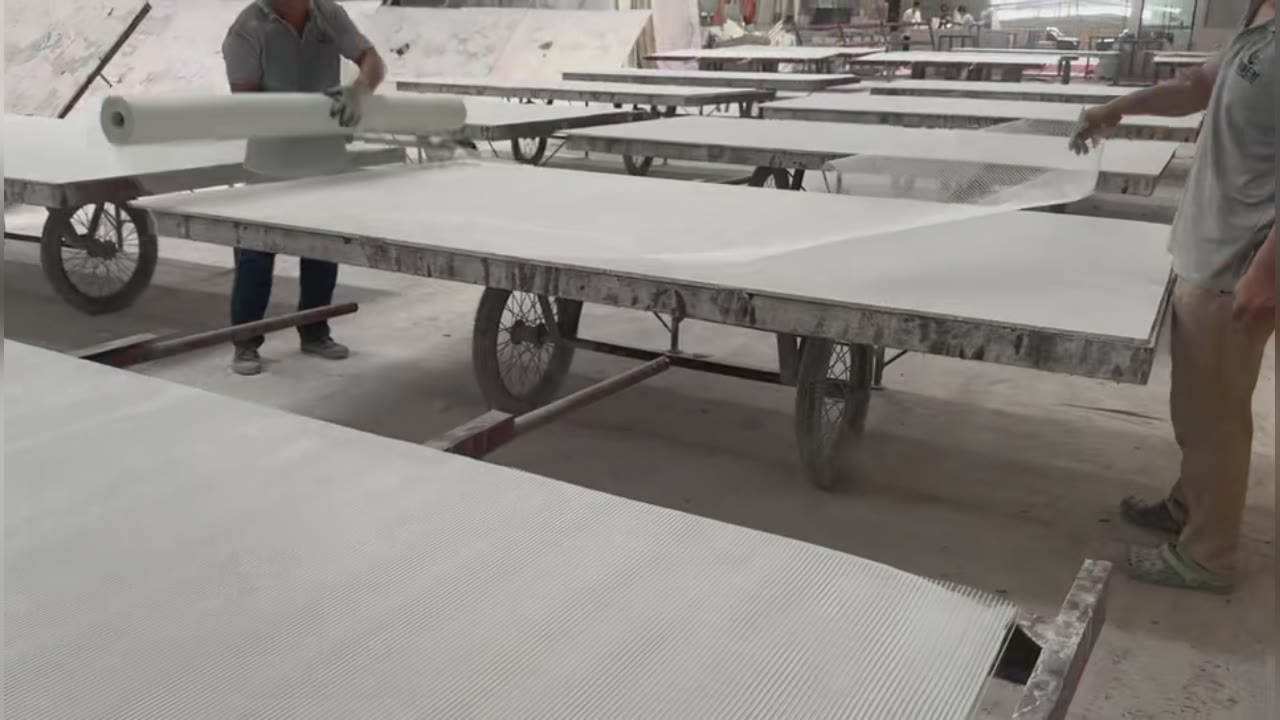 Large Stone Slab Surface Inspection Table video thumbnail