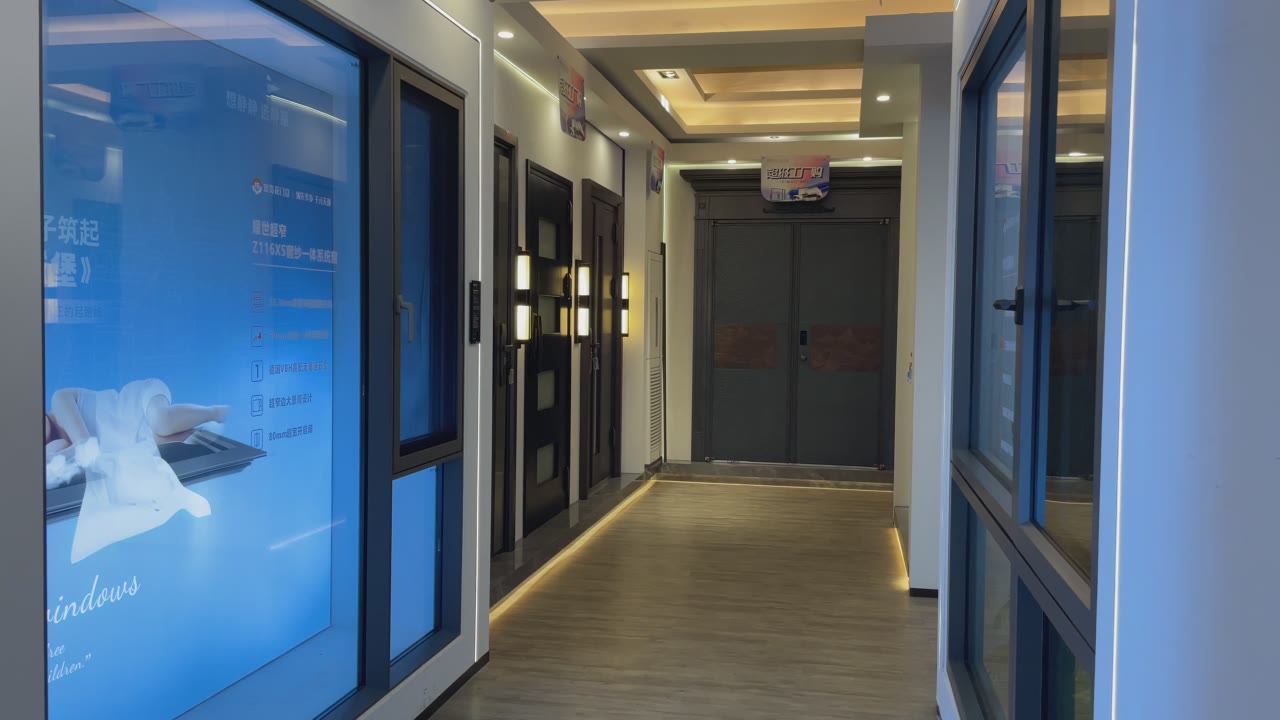 Modern Entry Door and Window Showroom Corridor video thumbnail