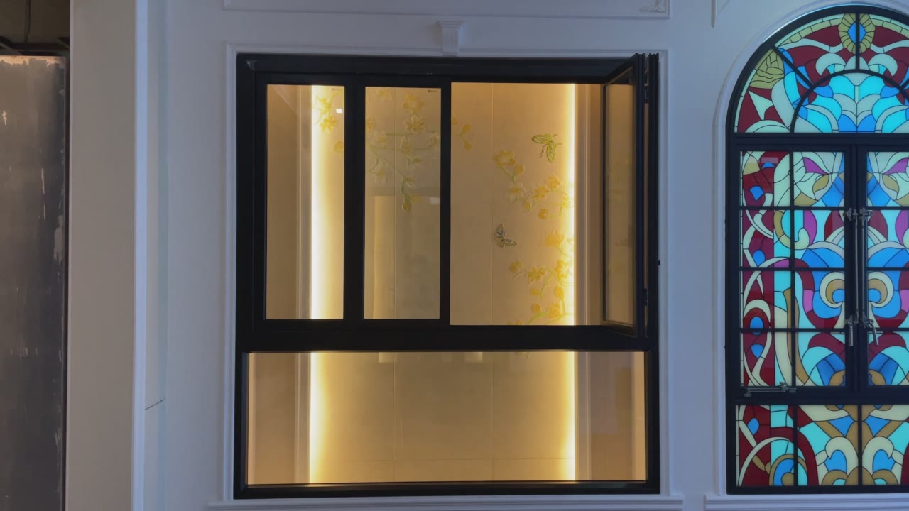 Illuminated Aluminum Window Display Wall video thumbnail
