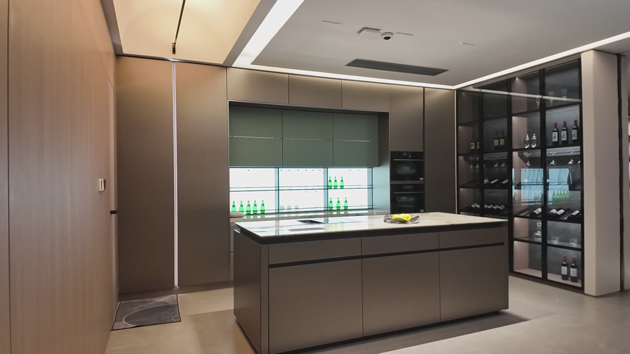 Warm Wood Kitchen and Tall Cabinet Display video thumbnail