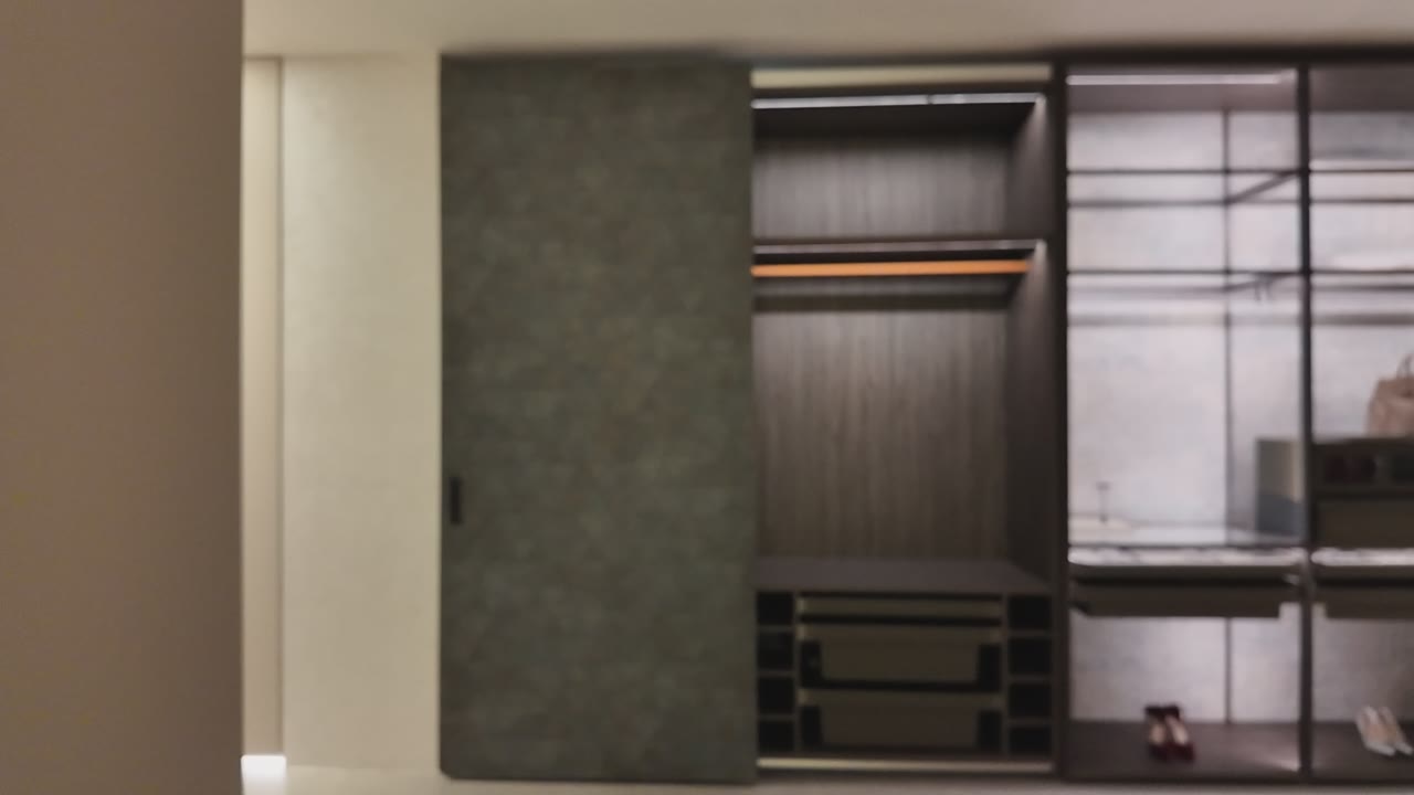 Modern Bedroom with Custom Wardrobe Storage video thumbnail