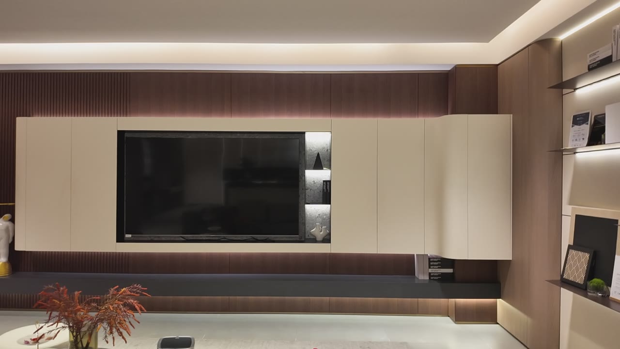 Integrated TV Cabinet and Display Shelf Wall video thumbnail
